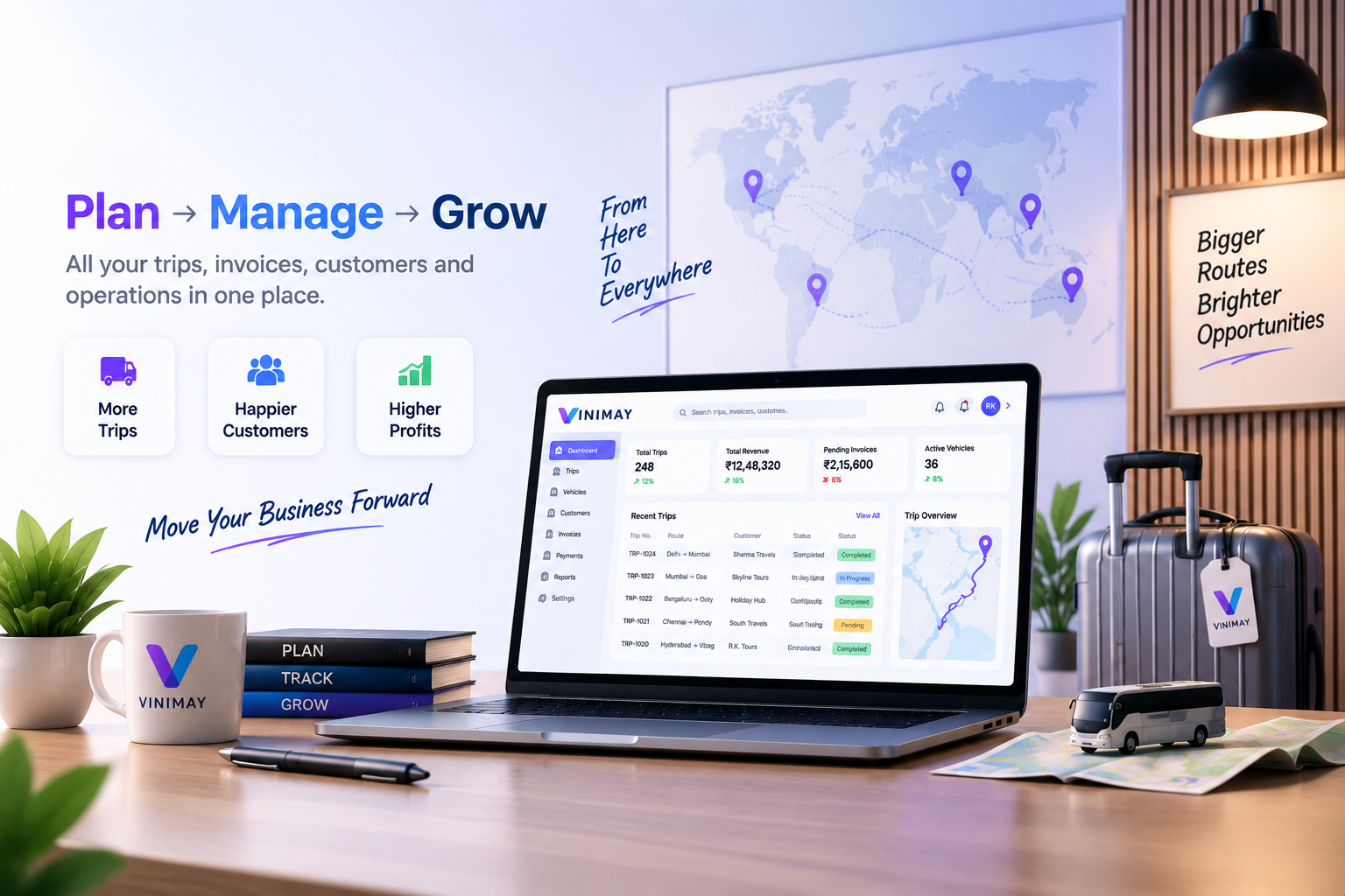 Vinimay dashboard preview